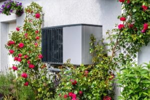 outdoor unit of a heat pump